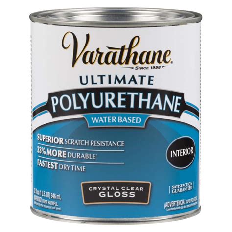 Varathane 1 Qt Clear Gloss Water Based Interior Polyurethane 200041h