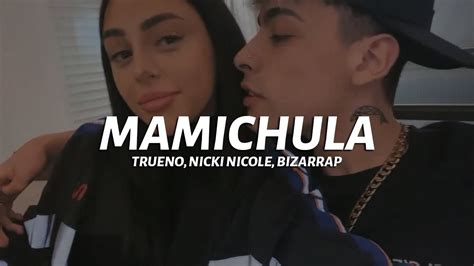 Trueno MAMICHULA LETRA Ft Nicki Nicole Bizarrap YouTube