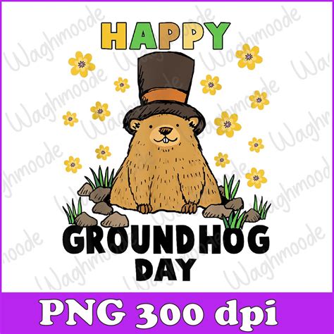 Funny Happy Groundhog Day 2024 Png Funny Woodchuck Groundhog Day Png