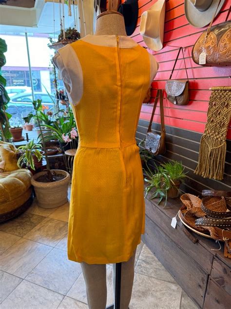 60s Vintage Butter Yellow Dress - Gem