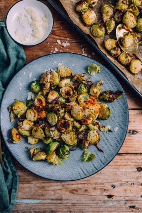 Rosenkohl aus dem Ofen Schnelles Abendessen Knusperstübchen