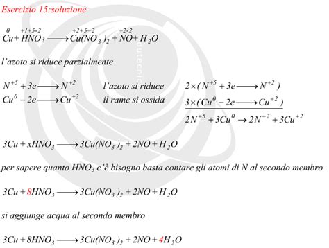 Reazione Ossidoriduzione Acido Nitrico Con Rame