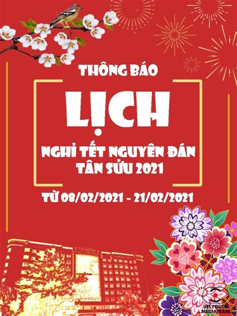 Lịch nghỉ tết Nguyên đán Tân Sửu 2021 của học sinh sinh viên trên TP HCM