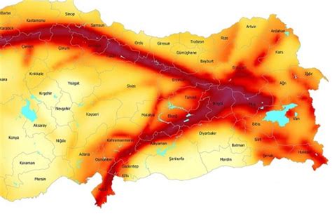 T Rkiye Deprem Risk Haritas T Rkiye Deki Diri Aktif Fay Hatlar