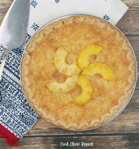 Easy Pineapple Pie Recipe Cook Clean Repeat