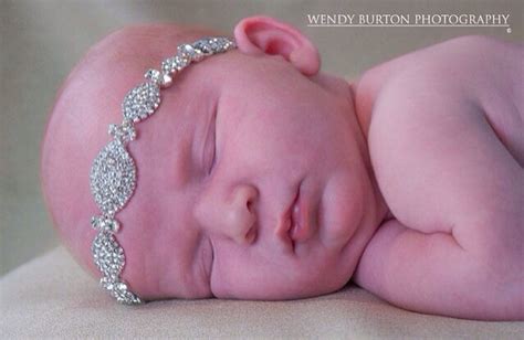 Rhinestone Newborn Headband Newborn Tiara Crown Newborn Etsy