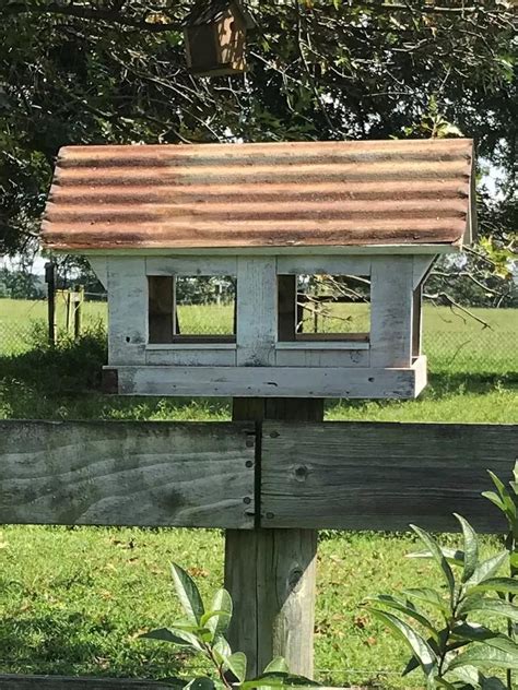 Columbia Covered Bridge Reclaimed Wood Bird Feeder