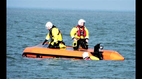 Llandudno Inshore Lifeboat Crew Members Train For Capsize At Sea Rnli