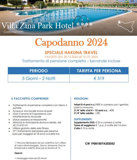 Villa Zina Park Hotel Offerte Capodanno Sicilia Dreaming Sicily