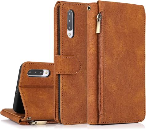 Lederhülle für Samsung Galaxy A50 Hülle Handyhülle Premium Wallet Leder