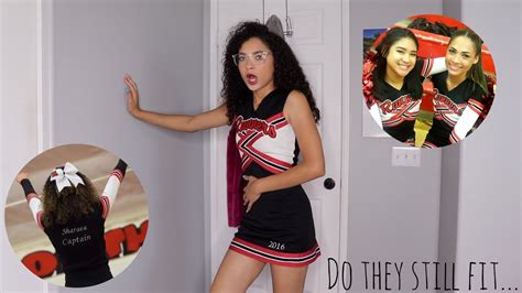 Trying On My High School Cheer Uniforms 3 Years Later Youtube