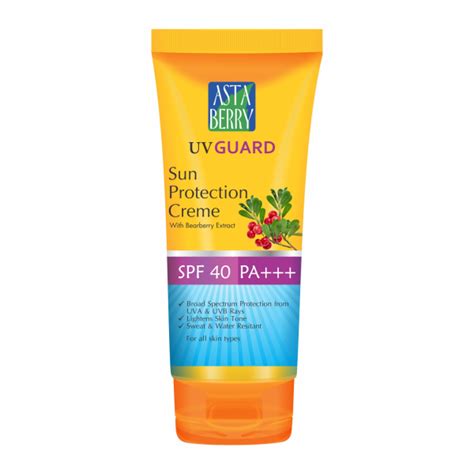 Buy Astaberry UV GUARD Sun Protection Creme SPF 40 PA 100 Ml Online