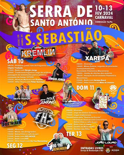 Festa Em Honra De São Sebastião 2024 Serra De Santo António