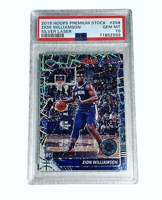 Hoops Premium Stock Zion Williamson Silver Laser Rc Psa Ebay