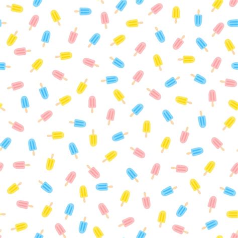 Premium Vector Seamless Pattern With Ice Cream