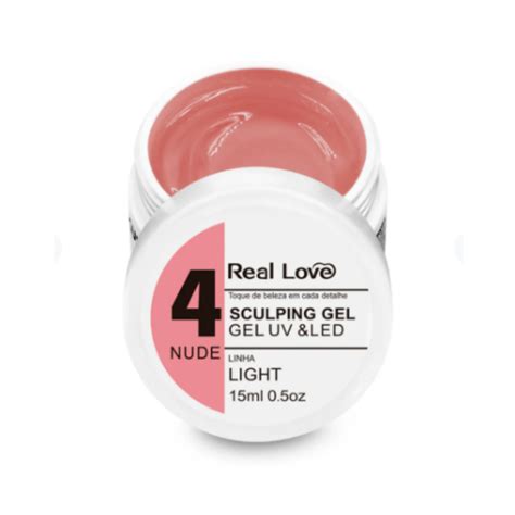 Gel Para Alongamento De Unhas Nude Real Love Numero 4 NUDE Pote 15ml Shopee Brasil