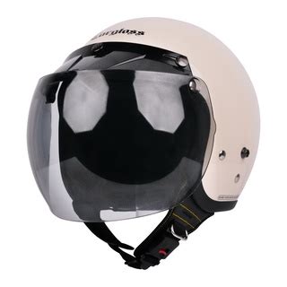 Jual Cargloss Cfm Retro Visor Hebo Smoke Helm Half Face Avorio Naide