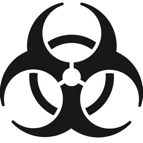 Biohazard Symbol Sticker