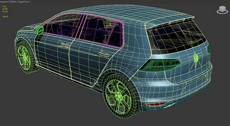 Volkswagen Golf MK7 Modelo 3D 85 Max 3ds C4d Fbx Lwo Obj X