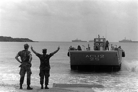 Marines From The Fourth Marine Amphibious Brigade Direct An LCM 8