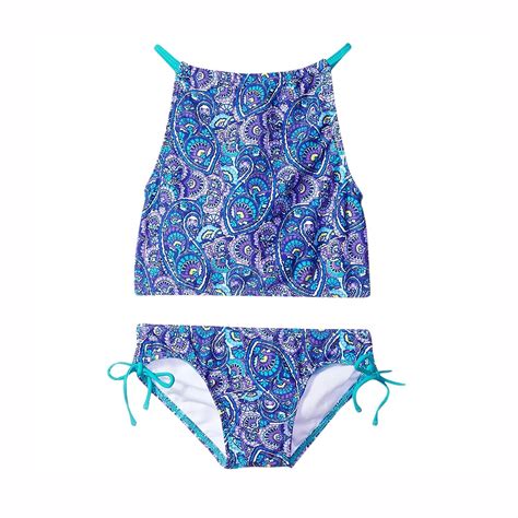 Girls Swimsuits Outfits Tankini Sport 2 Piece Girls Beach Swimsuit