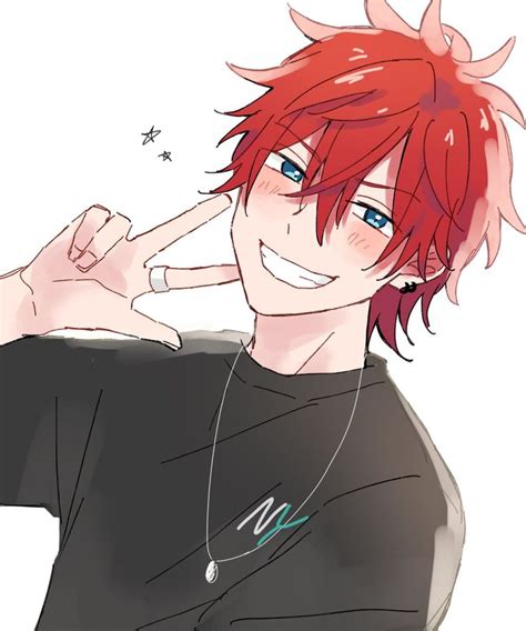 Anime Boy With Red Hair