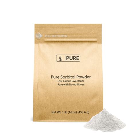 Pure Sorbitol Powder 1 Lb Low Calorie Sweetener Sugar Substitute And Thickening Agent