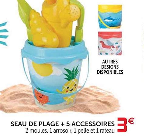 Promo Seau De Plage 5 Accessoires Chez GiFi ICatalogue Fr