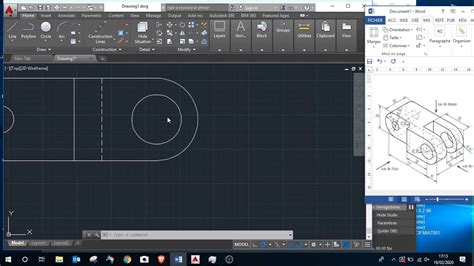 Exercice Mise En Plan 2 Dessin Industriel Autocad Dao Darija Youtube