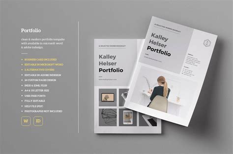 Portfolio Template MS Word Template Indesign Template Brochure Template ...