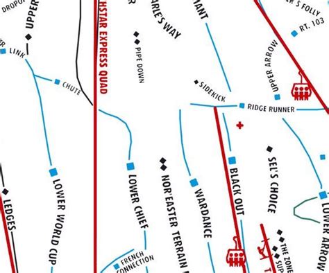 Okemo Mountain Ski Map Art Okemo Vermont Ski Vermont Okemo Etsy Map