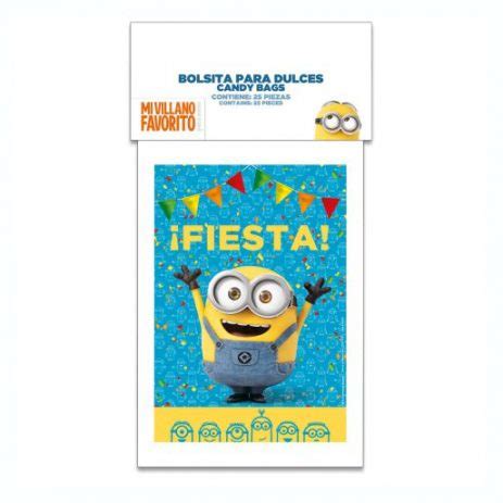 Bolsas Para Dulces Minions Artículos Para Fiestas Piñatilandia