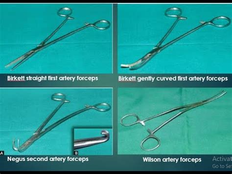 Birkett Straight And Curved First Artery Forceps Negus Second Artery