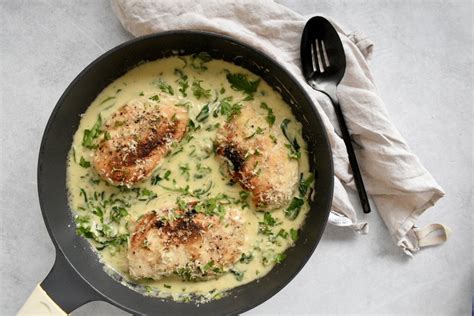 One Pan Creamy Garlic Chicken — Wholesome By Sarah