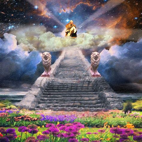 Canvas Prints Throne of Jesus Heavenly Glorious Scene, Christian Art ...