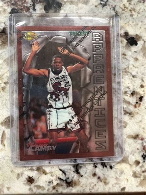 Topps Finest W Coating Rookie Card Toronto Raptors Marcus