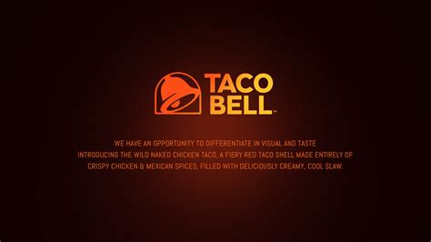TACO BELL New Wild Naked Chicken Taco Launch Poster Behance