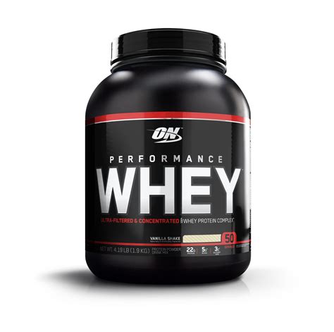 Optimum Nutrition Performance Whey Protein Powder Vanilla 22g Protein