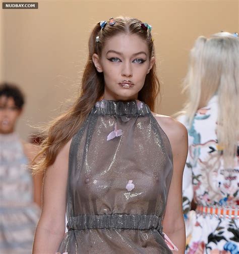 Gigi Hadid Nude At The Fendi Fashion Show In Milan Sep Th Nudbay