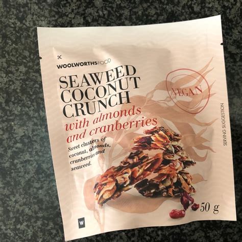 Woolworths Food Seaweed Coconut Crunch With Cranberries Review Abillion