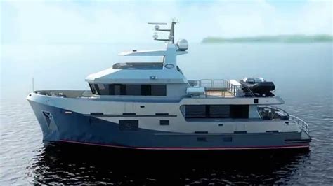 Bering 77 Steel Expedition Luxury Trawler Yacht Rendering Trawler