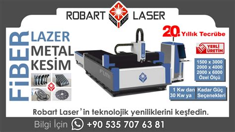 METAL KESİM LAZERİ FİBER LAZER Robart Lazer Kesim Makinaları Metal