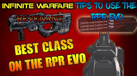 Best Class Setup Rpr Evo Infinite Warfare Best Class With Rpr Evo