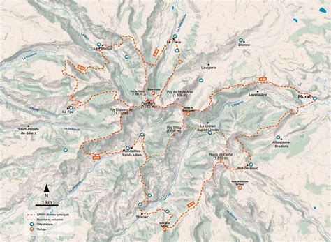 Topo GR 400 Le Tour Des Monts Du Cantal