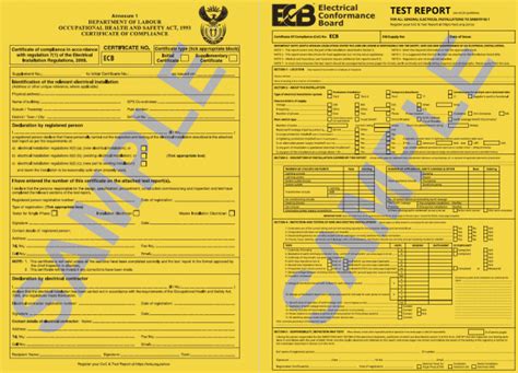 Coc Guide For Electricians And Contractors Electrical Conformance Board