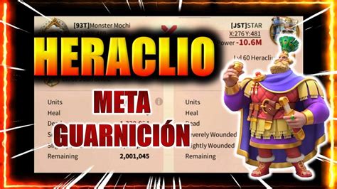 Informes De Heraclio Rise Of Kingdoms En Espa Ol Youtube