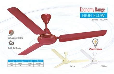 Electric Rapid Flow Mm Sweep Ceiling Fan Blade Diameter