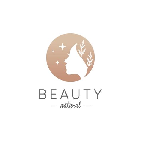 Idea De Diseño De Logotipo De Mujer De Belleza Vector Premium