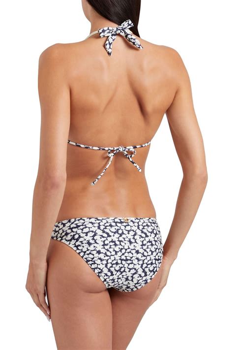 Vix Paula Hermanny Knotted Floral Print Triangle Bikini Top The Outnet