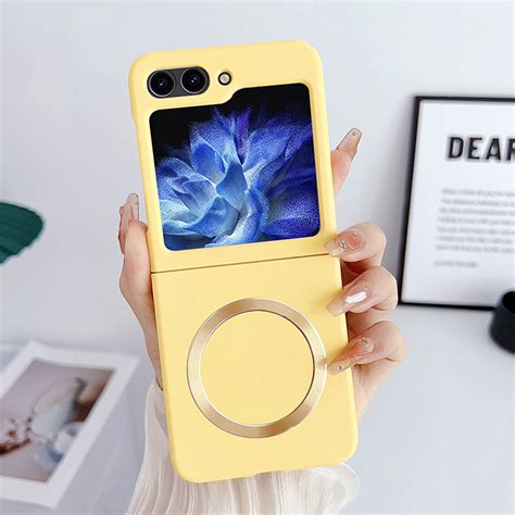 For Samsung Galaxy Z Flip 5 5g Case With Powerful Magnet Phone Case For Z Flip 5 Phone Wireless